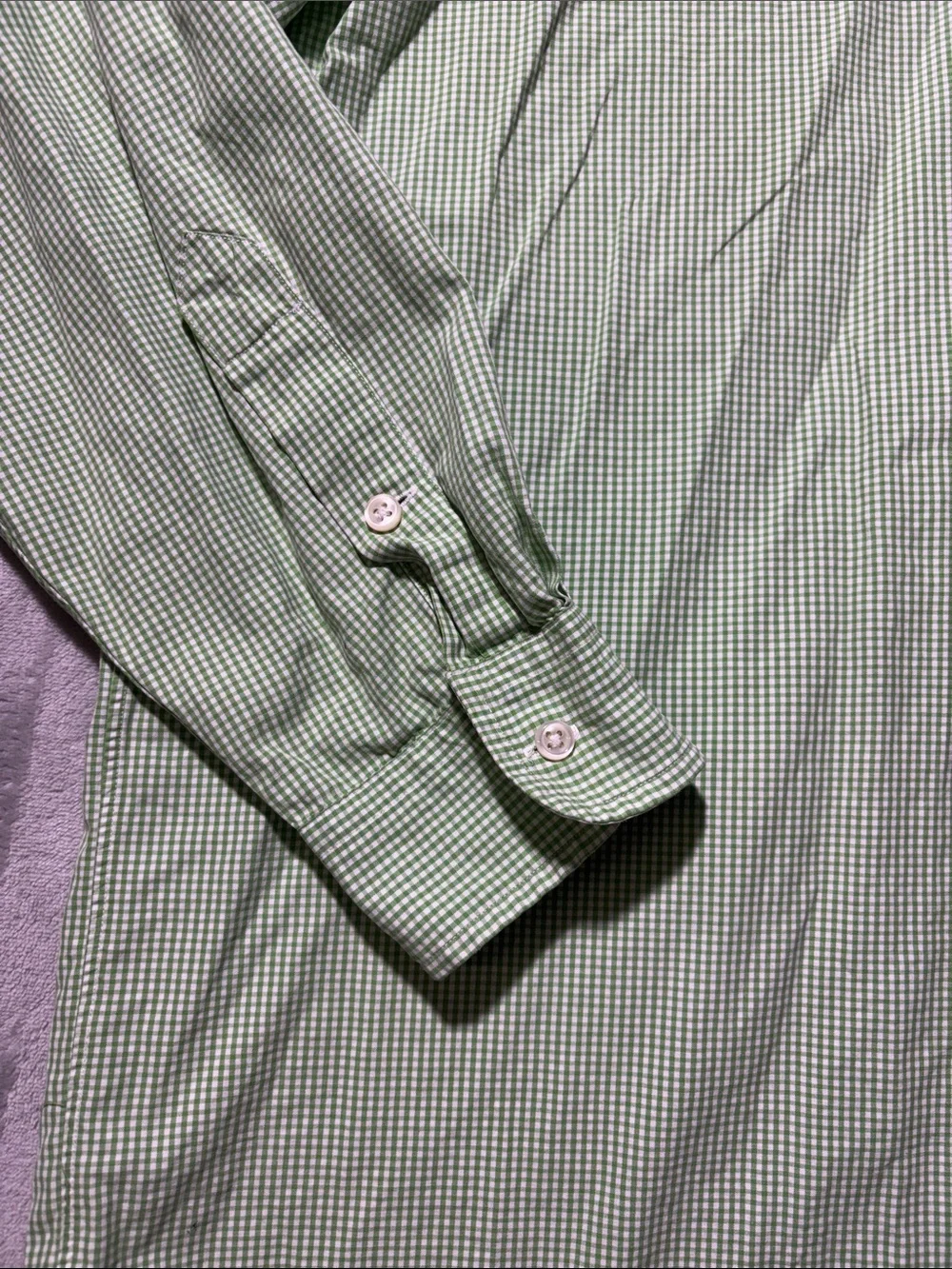 Ralph Lauren Blake Men’s XL Green Gingham Check Button Down Shirt